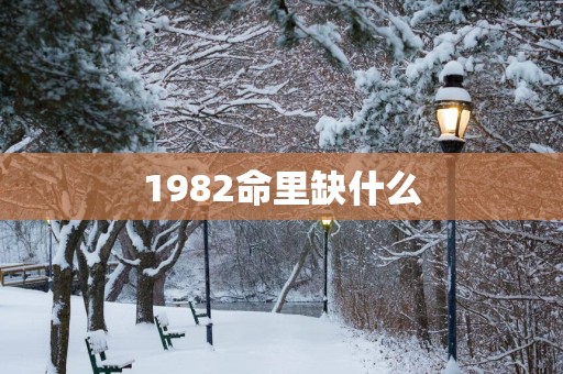 1982命里缺什么