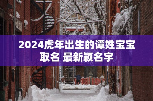 2025蛇年出生的谭姓宝宝取名 最新颖名字