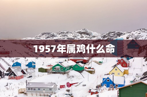 1957年属鸡什么命