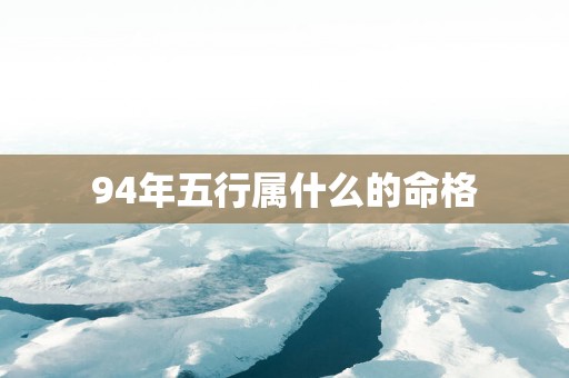 94年五行属什么的命格