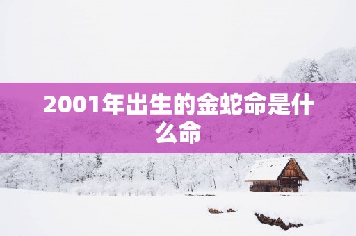 2001年出生的金蛇命是什么命