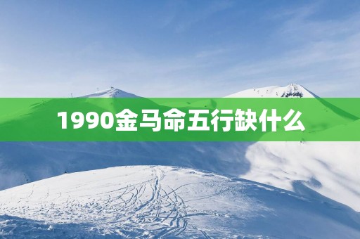 1990金马命五行缺什么