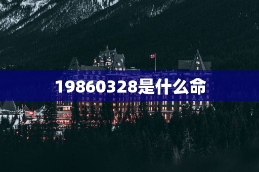 19860328是什么命