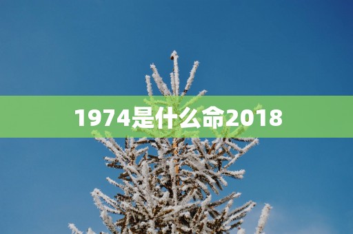 1974是什么命2018