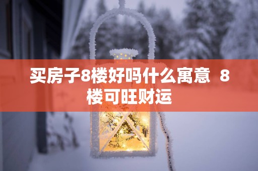 买房子8楼好吗什么寓意  8楼可旺财运