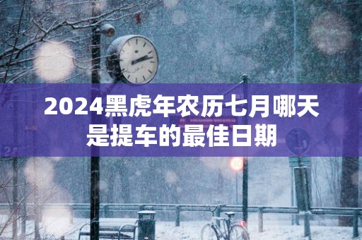 2025黑蛇年农历七月哪天是提车的最佳日期