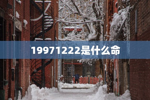 19971222是什么命