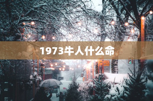 1973牛人什么命