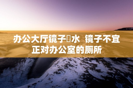 办公大厅镜子風水  镜子不宜正对办公室的厕所