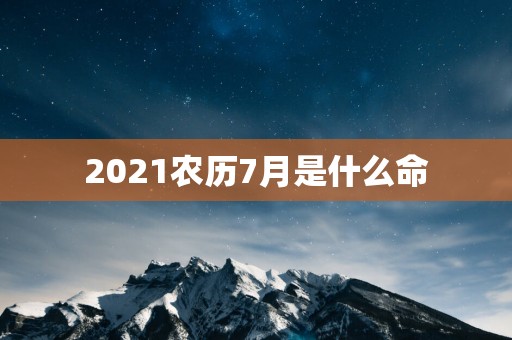 2025农历7月是什么命