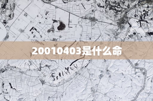 20010403是什么命