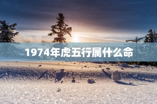 1974年虎五行属什么命