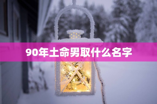 90年土命男取什么名字