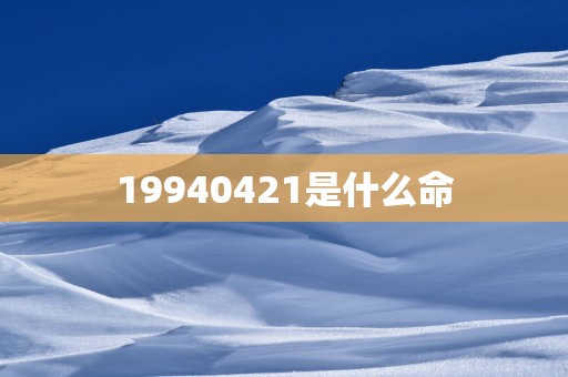 19940421是什么命