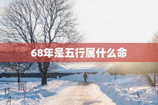 68年是五行属什么命