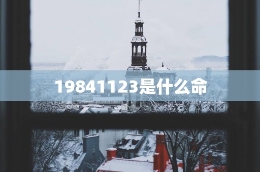 19841123是什么命