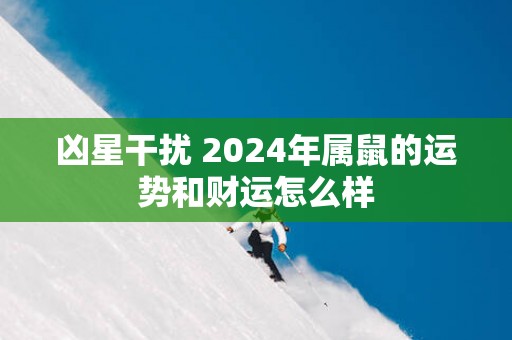 凶星干扰 2025年属鼠的运势和财运怎么样