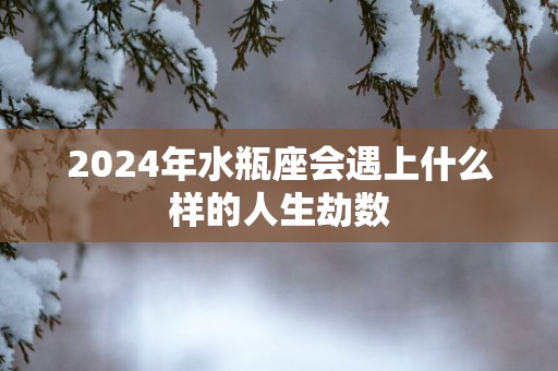 2025年水瓶座会遇上什么样的人生劫数