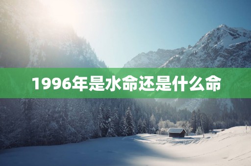 1996年是水命还是什么命
