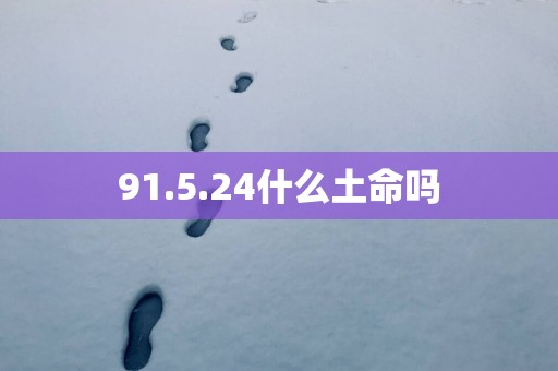 91.5.24什么土命吗