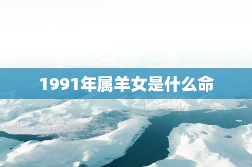 1991年属羊女是什么命