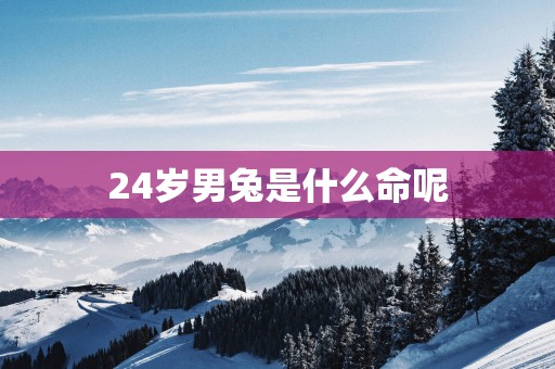 24岁男兔是什么命呢