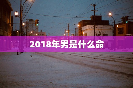 2018年男是什么命