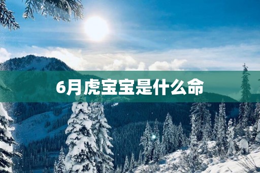 6月虎宝宝是什么命