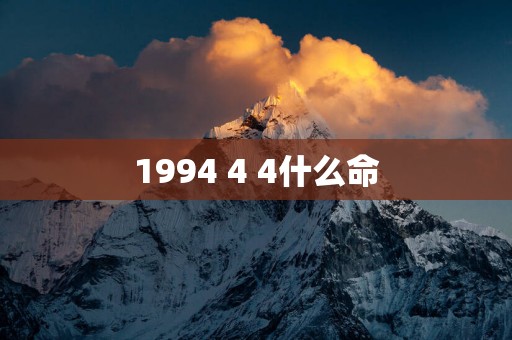 1994 4 4什么命