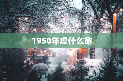 1950年虎什么命