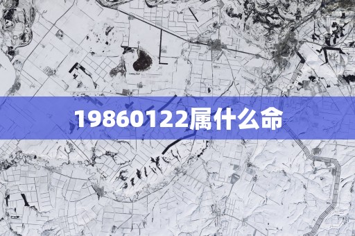 19860122属什么命