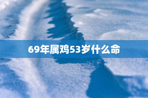 69年属鸡53岁什么命