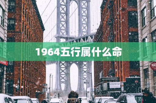 1964五行属什么命 1964五行属什么命