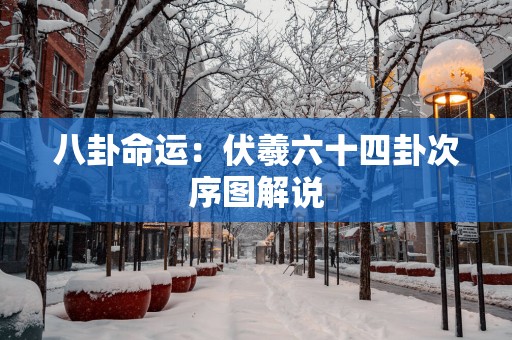 八卦命运：伏羲六十四卦次序图解说