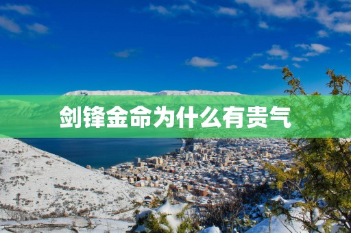 剑锋金命为什么有贵气