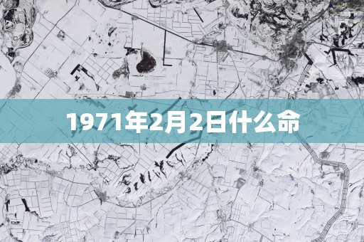 1971年2月2日什么命