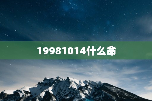 19981014什么命