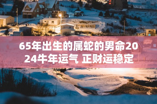 65年出生的属蛇的男命2025蛇年运气 正财运稳定