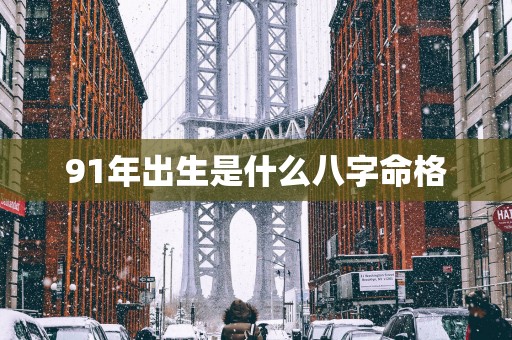 91年出生是什么八字命格