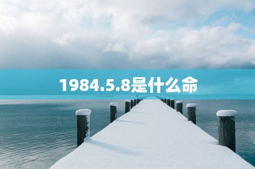 1984.5.8是什么命