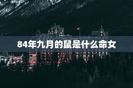 84年九月的鼠是什么命女