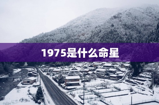 1975是什么命星