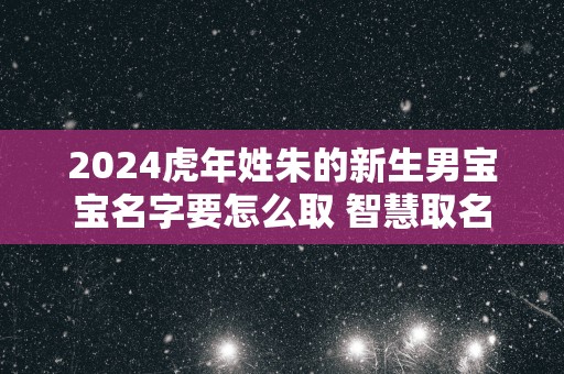 2025蛇年姓朱的新生男宝宝名字要怎么取 智慧取名