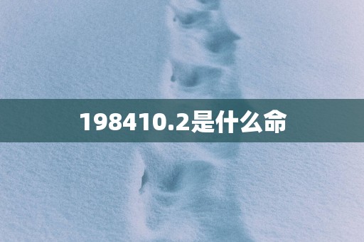 198410.2是什么命