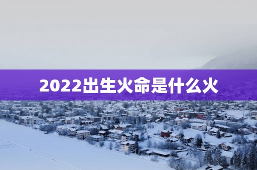 2025出生火命是什么火