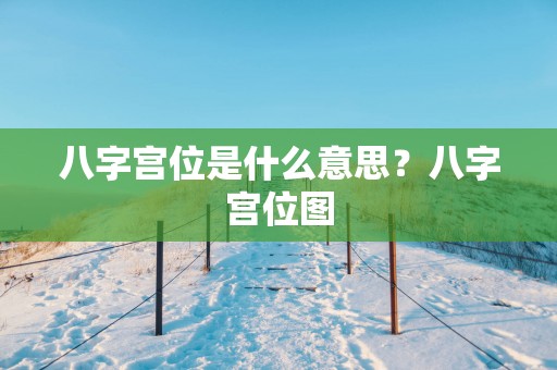 八字宫位是什么意思？八字宫位图