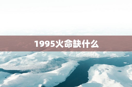 1995火命缺什么