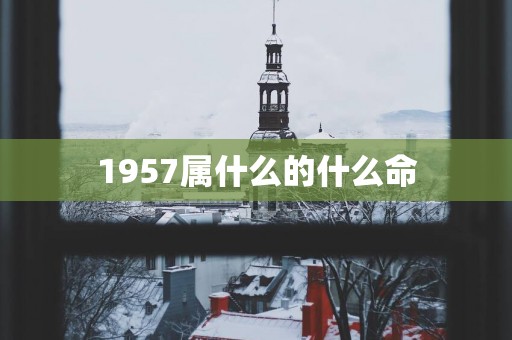 1957属什么的什么命