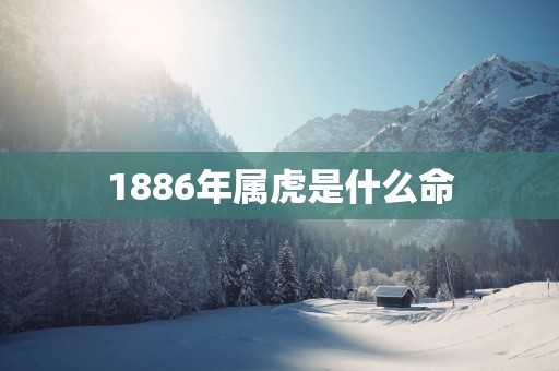 1886年属虎是什么命