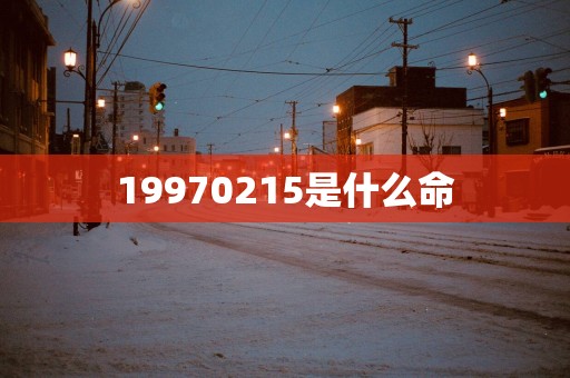 19970215是什么命